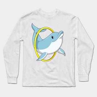 Dolphin with Ring Long Sleeve T-Shirt